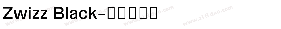 Zwizz Black字体转换
